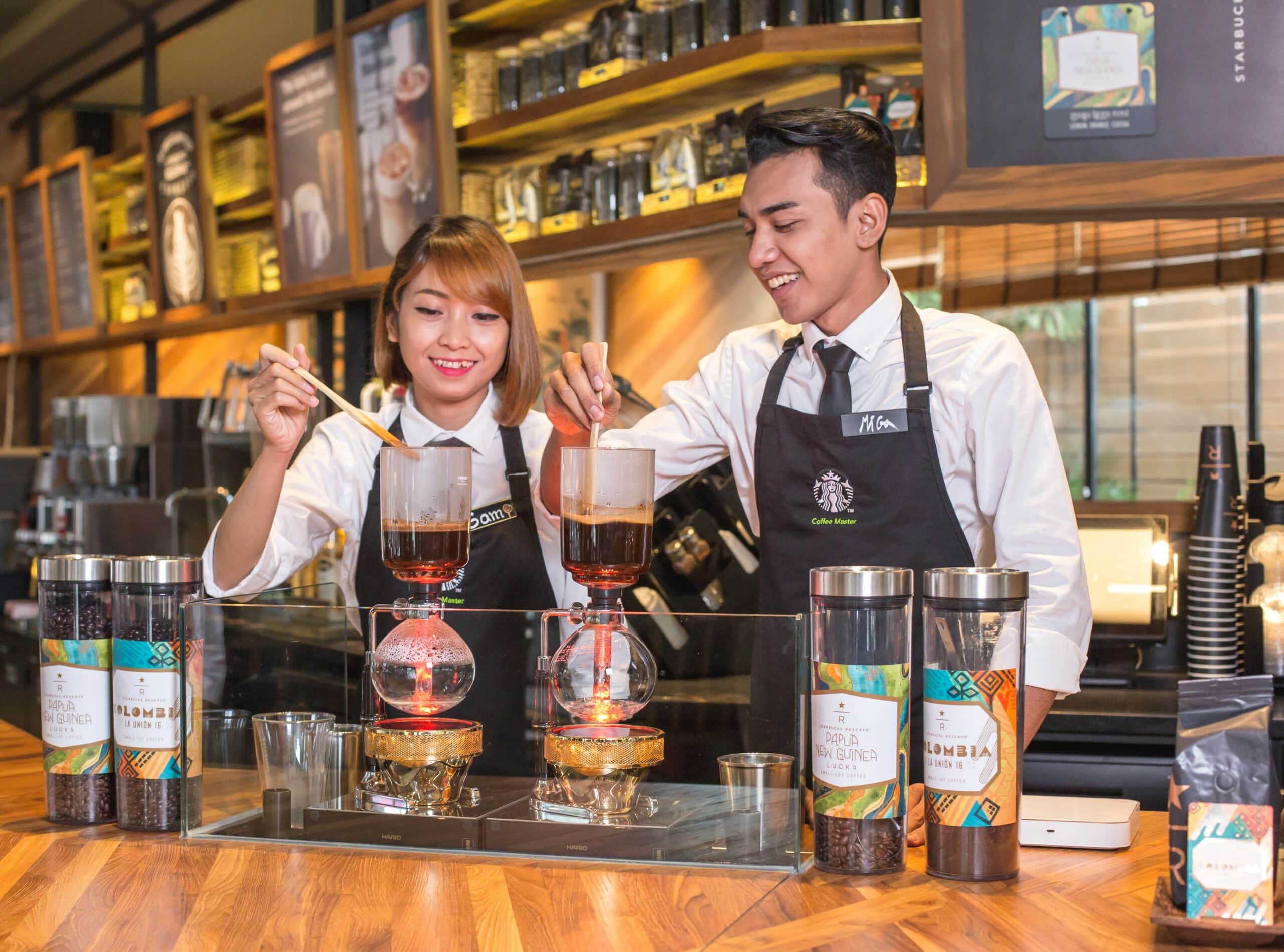 Starbucks Cambodia Uses IndoTeak Design For Flagship Store