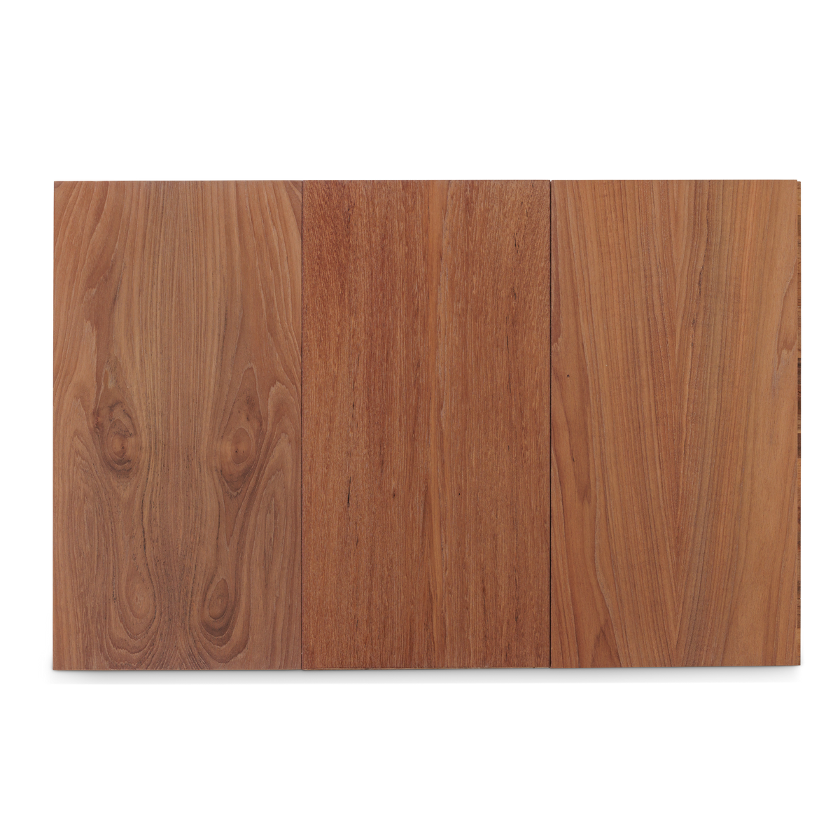 Wide wood sample panel showing coordinated grain patterns