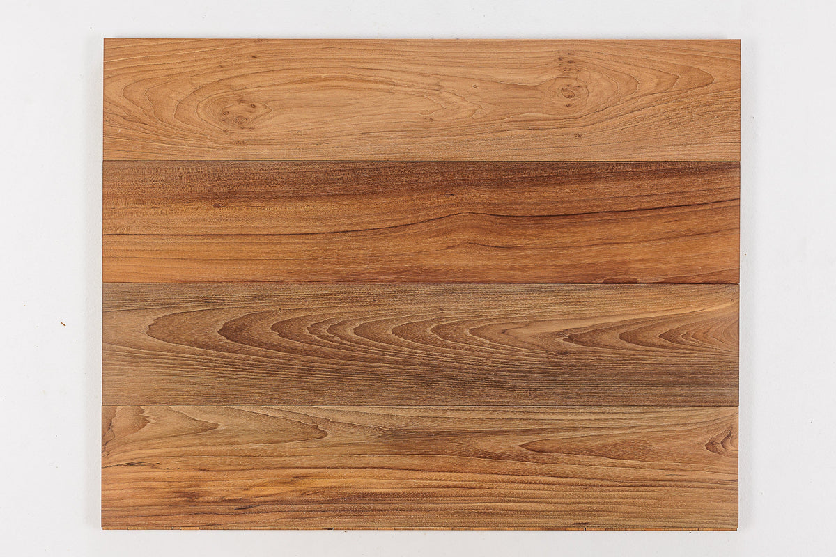 Square panel of smooth floorboards showing grain and color variation