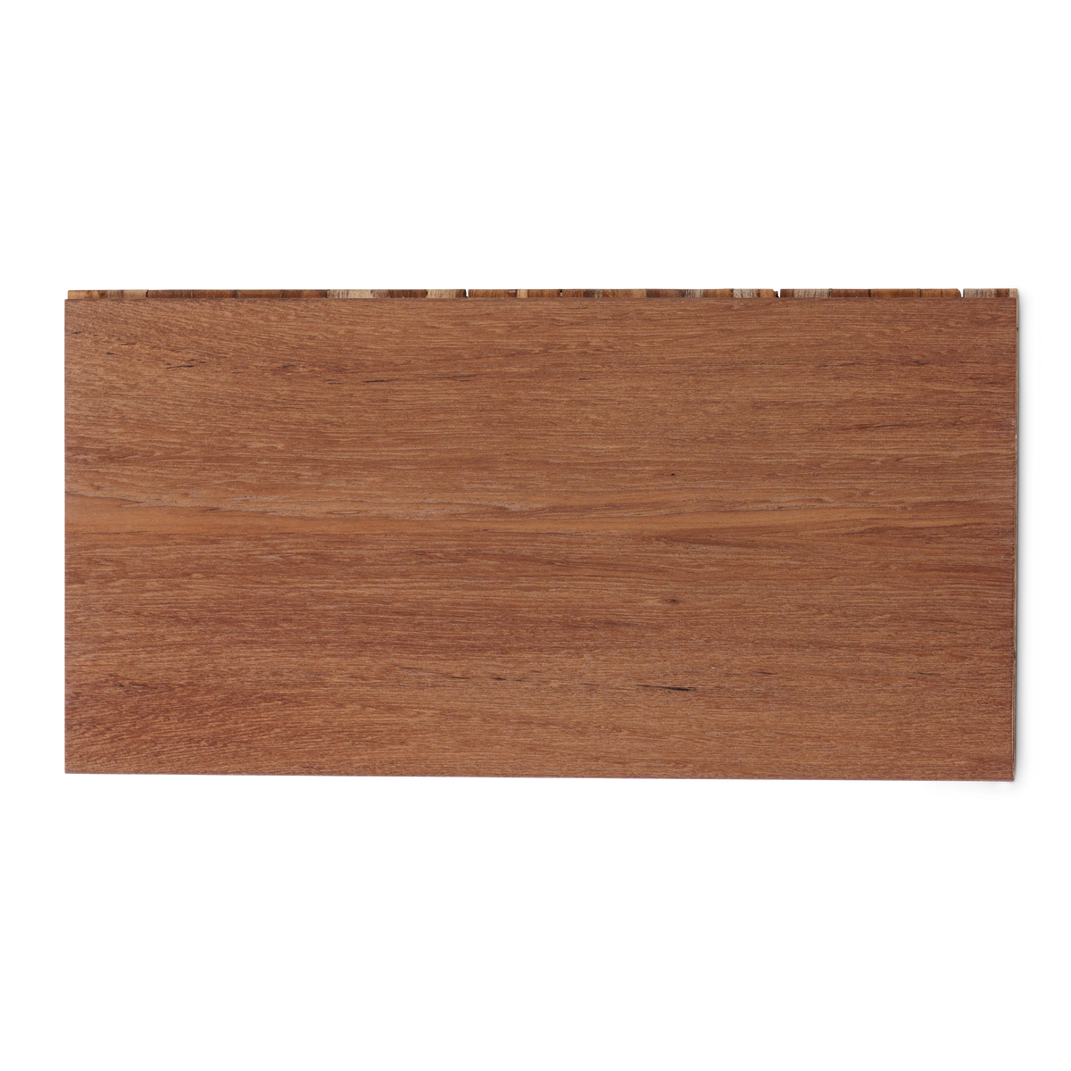 Single wood flooring sample with fine horizontal grain