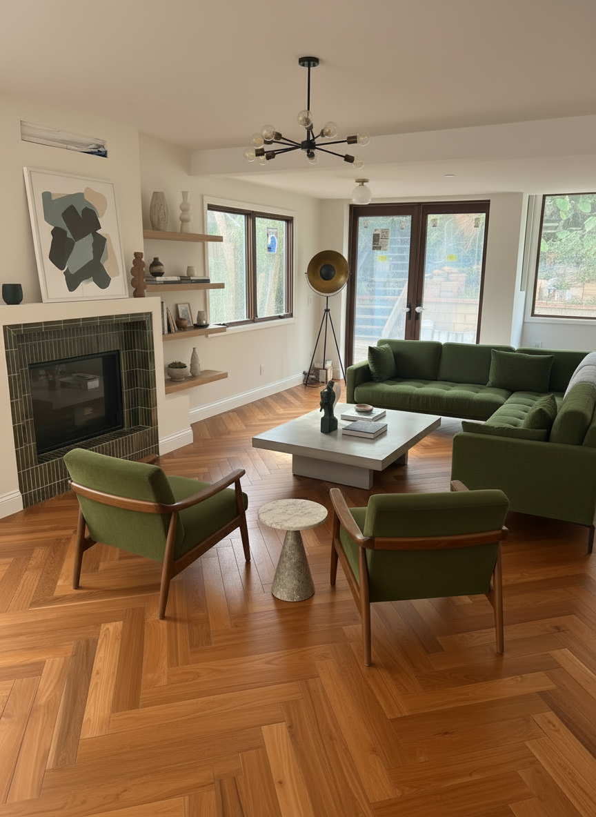 Engineered Teak Flooring 3.5" Wide